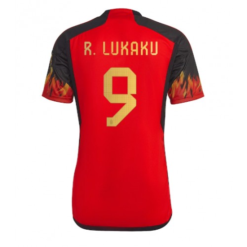 Moški Nogometni dresi Belgija Romelu Lukaku #9 Domači SP 2022 Kratek Rokav
